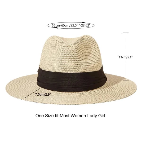 Handwoven Classic Panama Torquillia Straw Hat