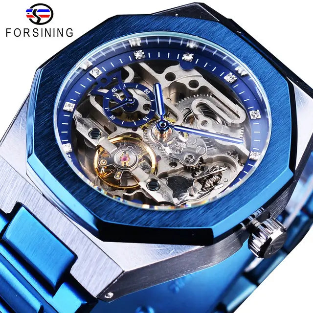 💞Valentine's Day Gentleman's Gift🎁Flywheel Mechanical Oak Water Resistant Watch - Self-Winding