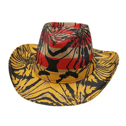 VINTAGE Cowboy & Cowgirl USA Flag Hat - (unisex)
