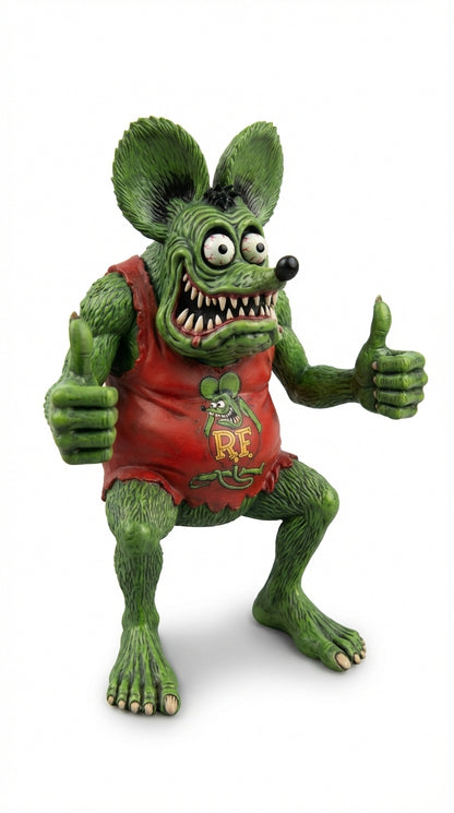 A Funny Green Mouse Decorative Figurine