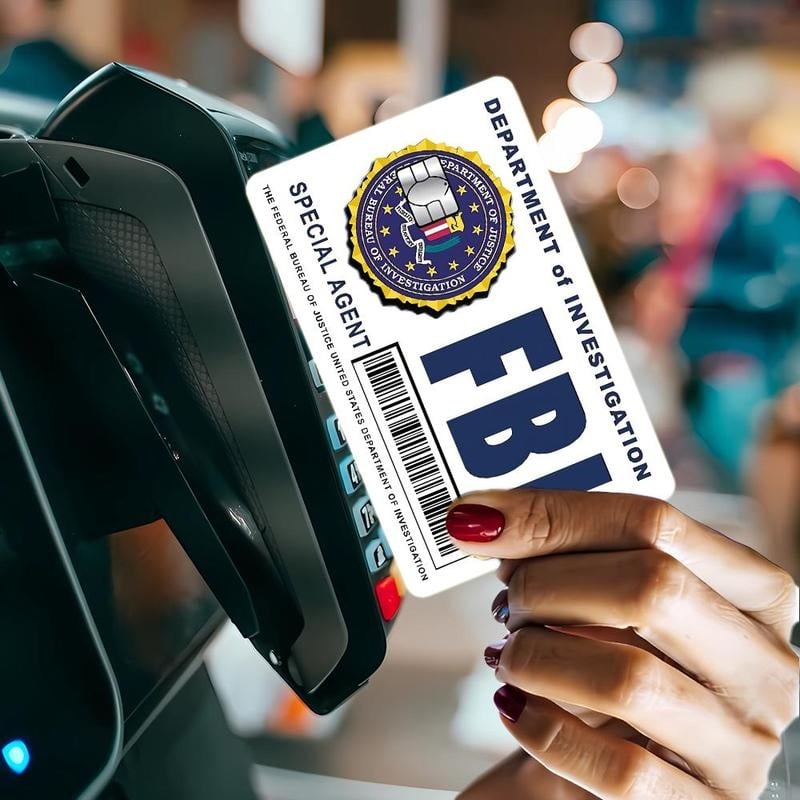 🔥Secret Agent Card Skins Kit: FBI/ICE Designs  • Cosplay & Gift Stickers