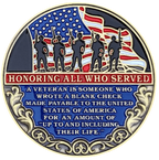 2-INCH TRIBUTE TO ALL SERVICE MEMBERS COMMEMORATIVE COIN