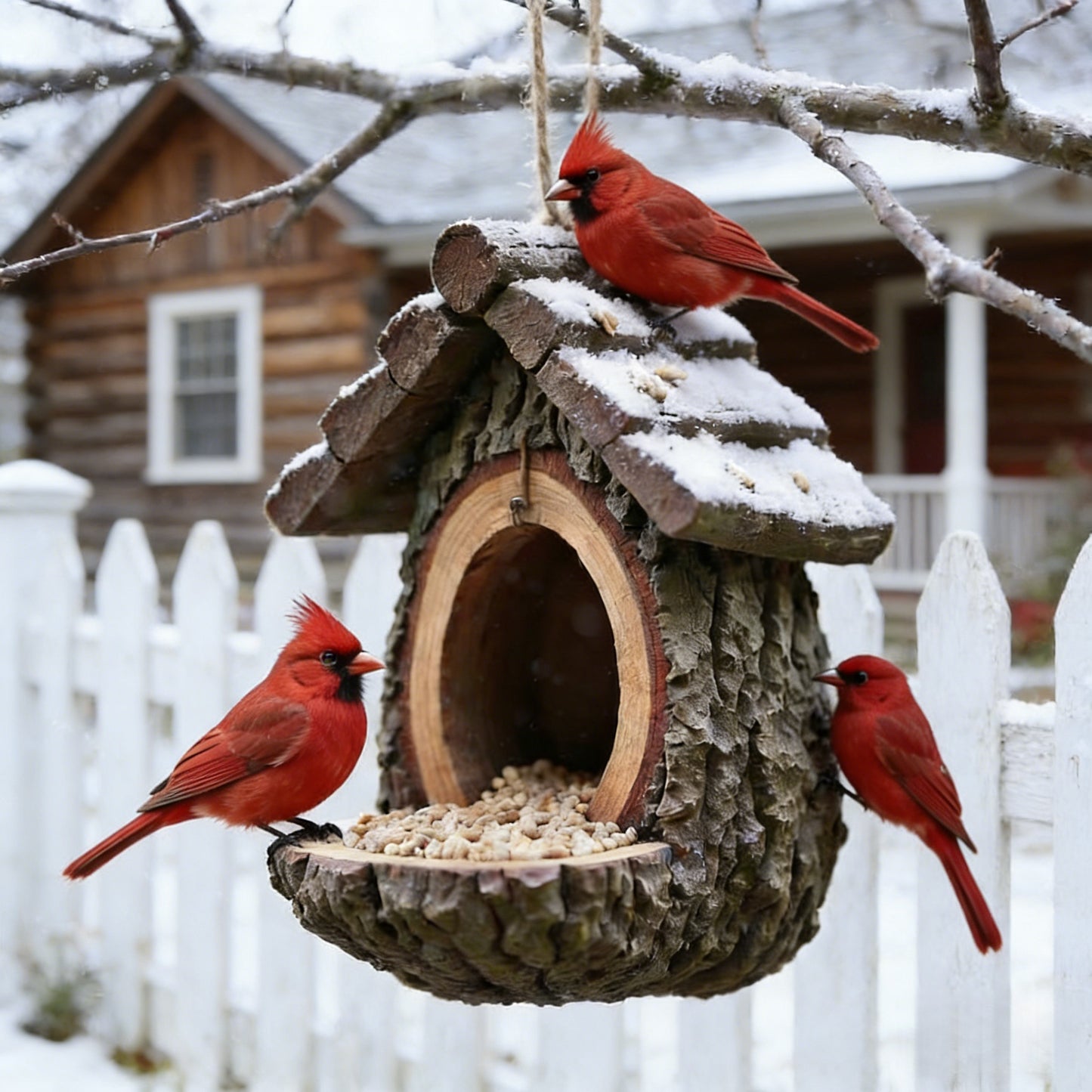 🎉New Year Flash Sale 50% OFF✨-Vintage Treehouse Shape Bird Feeder