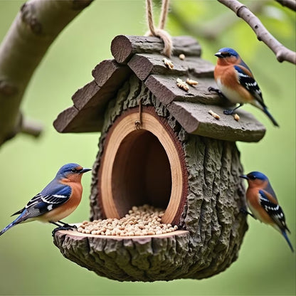 🎉New Year Flash Sale 50% OFF✨-Vintage Treehouse Shape Bird Feeder