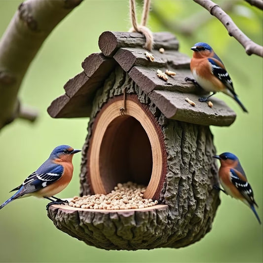 🎉New Year Flash Sale 50% OFF✨-Vintage Treehouse Shape Bird Feeder