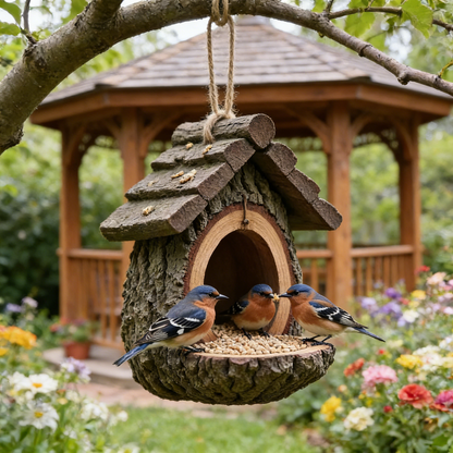 🎉New Year Flash Sale 50% OFF✨-Vintage Treehouse Shape Bird Feeder