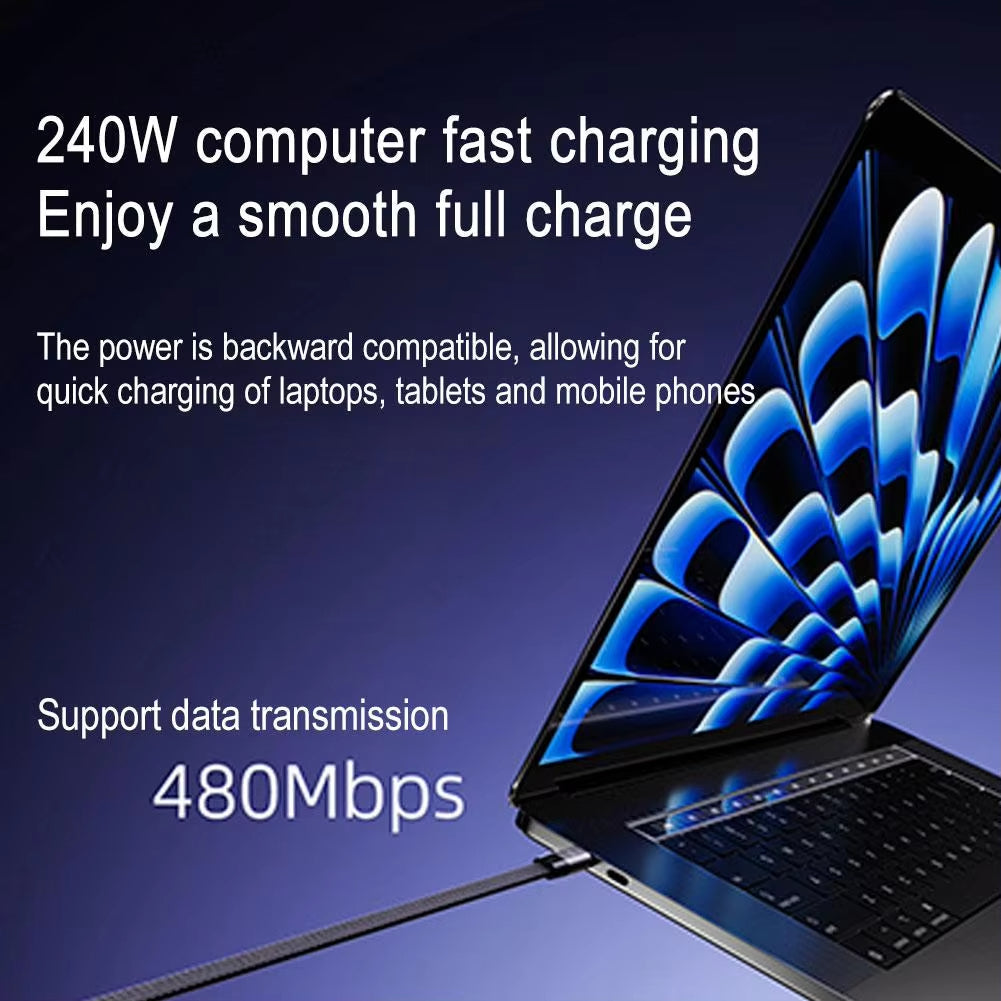 Invisible Holder Charger Cable with Stand-240w super fast charging