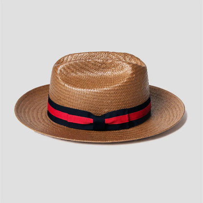 Miller Ranch Fedora -- Patriotic Straw
