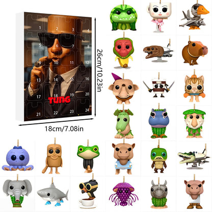 🎁 Last Day 50% OFF 🔥 Italian Brainrot Toys Countdown 24 Days Advent Calendar, Tung Tung Tung Advent Calendar