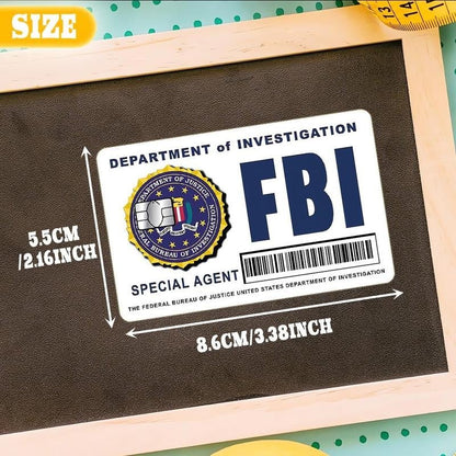 🔥Secret Agent Card Skins Kit: FBI/ICE Designs  • Cosplay & Gift Stickers