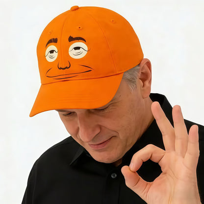 🏆35K+ SOLD!Expressionless Orange-Faced Golf Cap