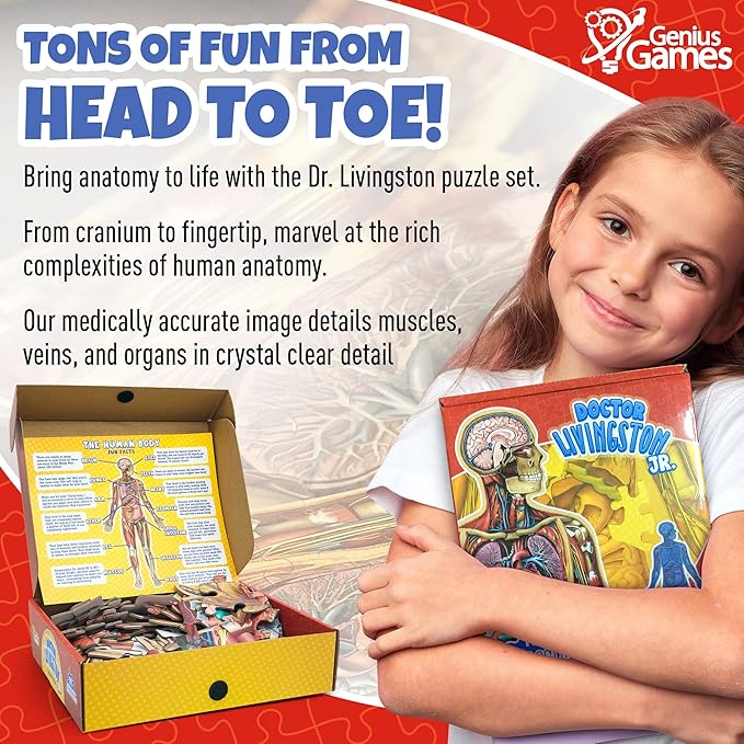🔥Hot Sale 49% off🌟Kid's 100 Piece Human Body Floor Puzzle