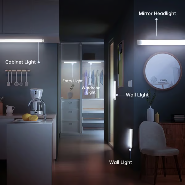 🔥Only $12.9 Last Day Promotion!💡- Punch-free Smart Sensor Magnetic Rechargeable LED Lights