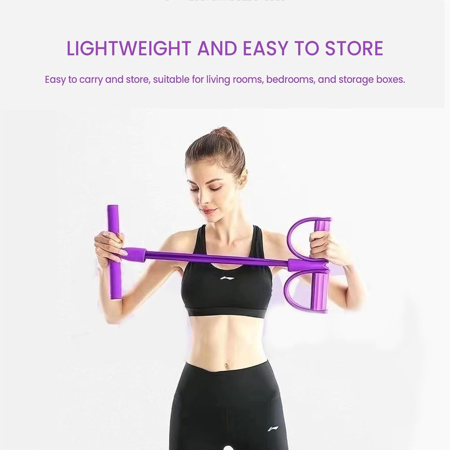 💪 2026 New Upgraded 8-Tube Pedal Resistance Device – Detachable & Adjustable Full-Body Trainer