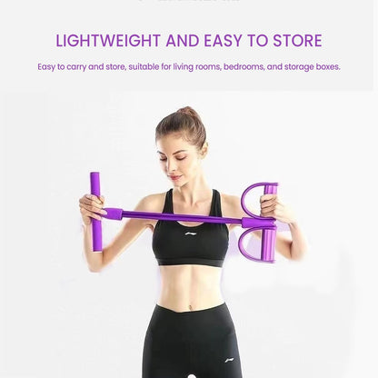 💪 2026 New Upgraded 8-Tube Pedal Resistance Device – Detachable & Adjustable Full-Body Trainer