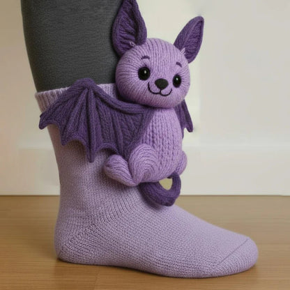 🎅Christmas Eve Sale 49% OFF🧦Hand Crocheted 3D Animal Socks