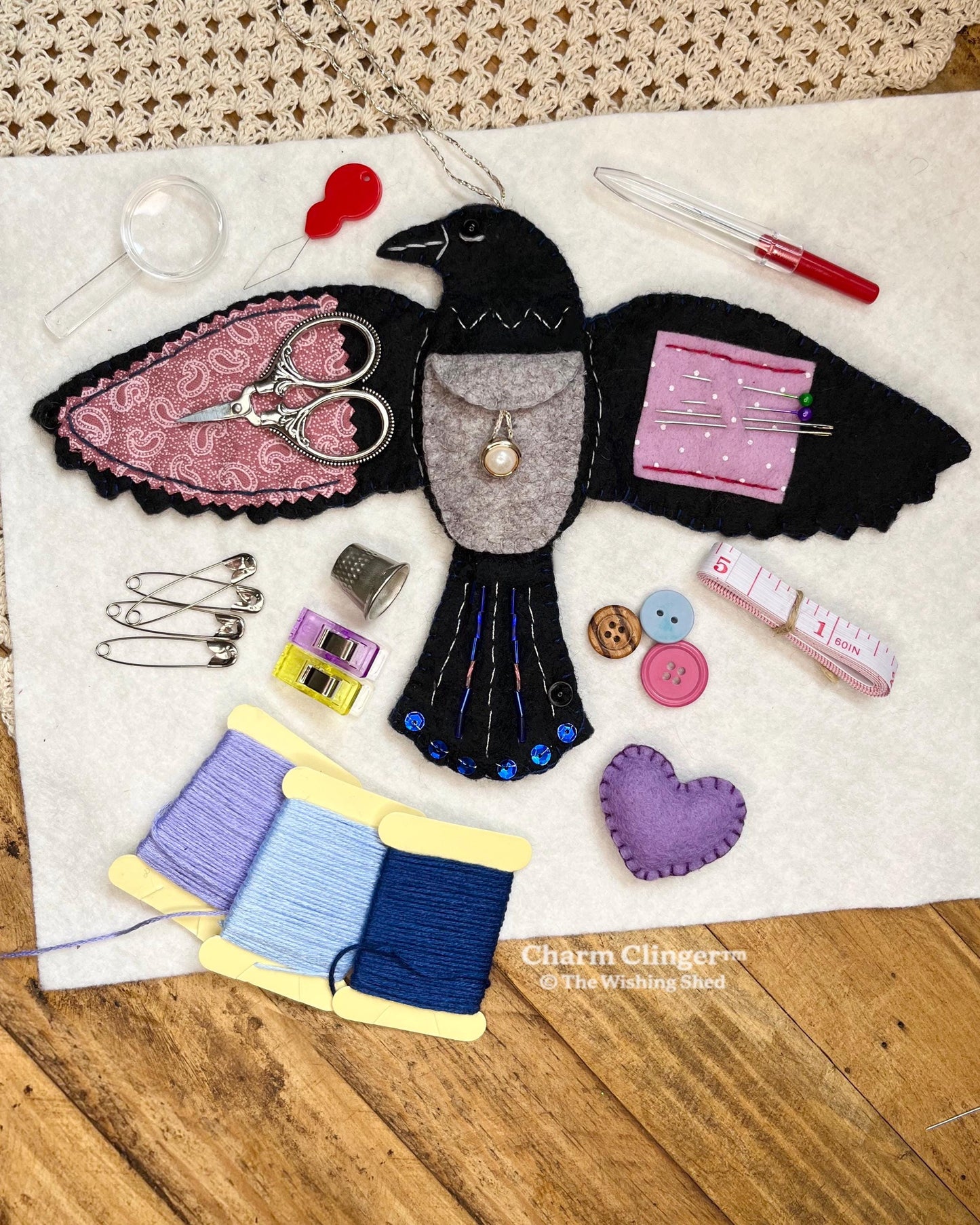 🔥Last Day 49% OFF -🖤 “Raven’s Keepsake – Guardian of Stitches”