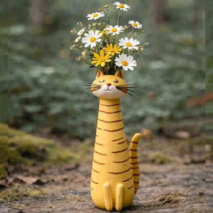 🔥Last Day 50% OFF - 😻Handcrafted Quirky Ceramic Cat Vase