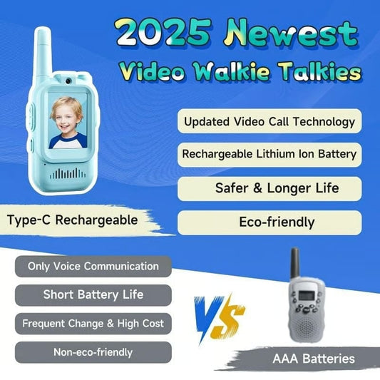 Last Day 50% OFF 🔥Rechargeable Video Walkie Talkies for Kids