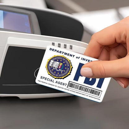 🔥Secret Agent Card Skins Kit: FBI/ICE Designs  • Cosplay & Gift Stickers