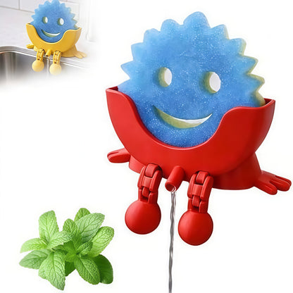Smiling Eggshell Sponge Drainer Stand