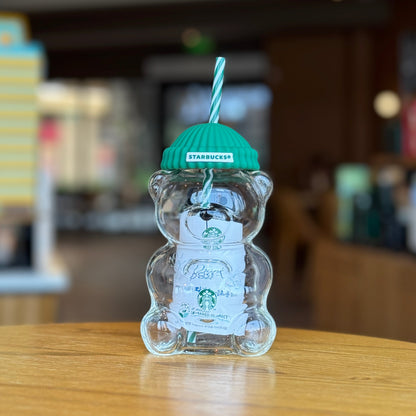 🌲 Christmas Eve Sale: 49% OFF🐻Bearista Glass Straw Cup 🔥