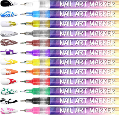 🔥Last Day 50% OFF🎨12 Colors Nail Art Pens Set
