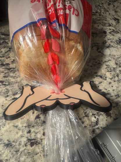 🎉 3D Printed Novelty Bread Clip — Fun & Irreverent Kitchen Gag Gift
