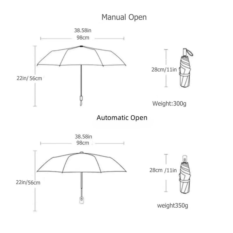 🏆 50K+ SOLD!🔥Vintage Stained Glass Automatic Umbrella