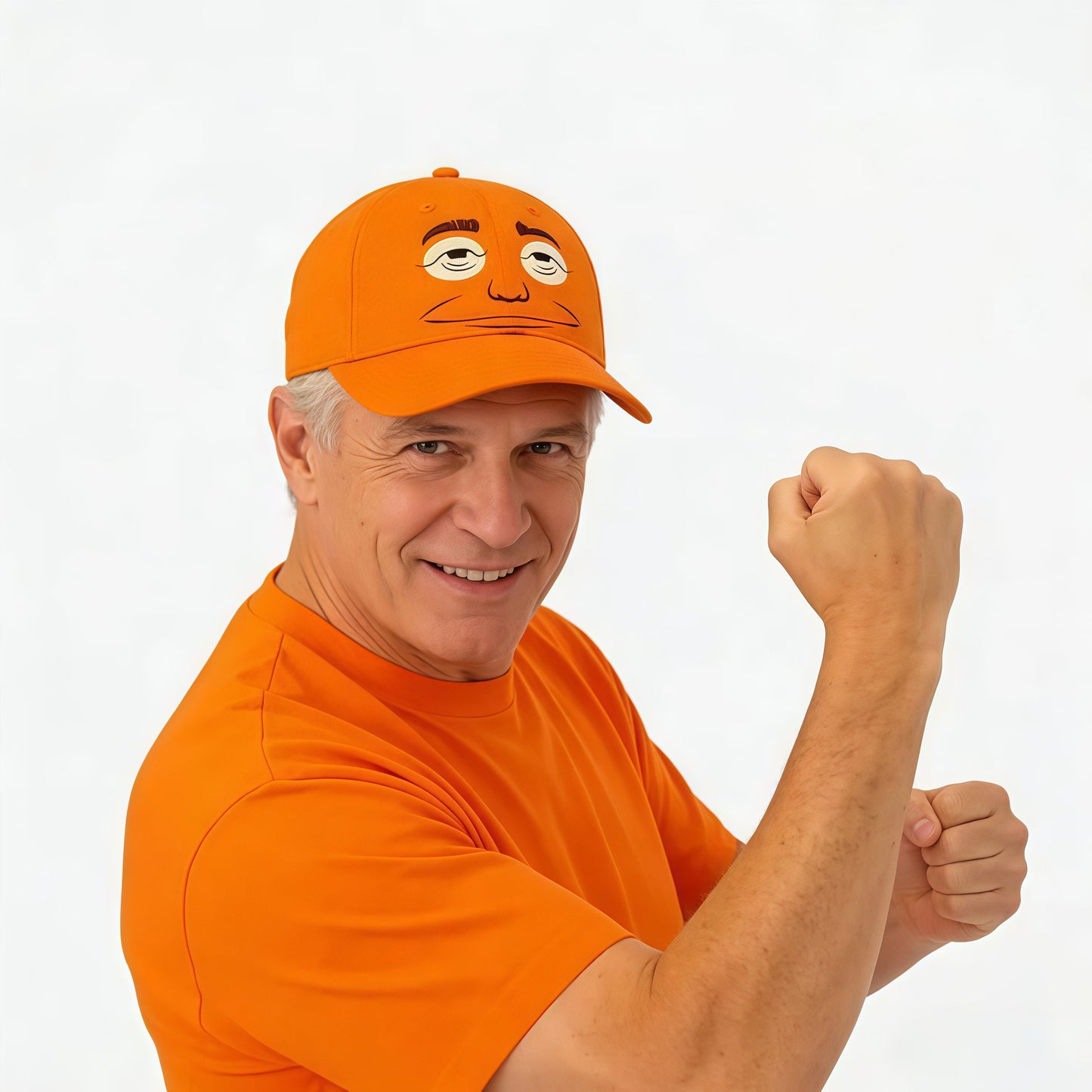 🏆35K+ SOLD!Expressionless Orange-Faced Golf Cap