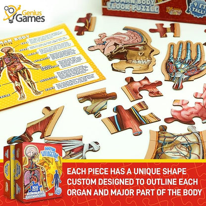 🔥Hot Sale 49% off🌟Kid's 100 Piece Human Body Floor Puzzle