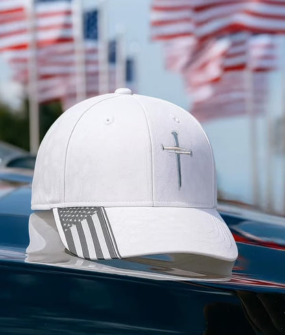 🔥🔥Jesus 3 Nail Crown of Thorns printed Typhoon Adjustable Christian Hat✝️