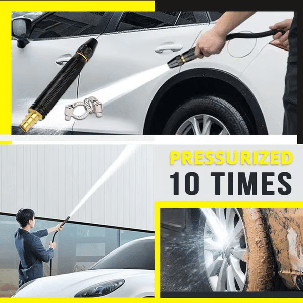 ⏰LAST DAY 49% OFF - 🏠🚗High Pressure Car Wash Water Gun - All-in-One Kit with Power Booster Nozzle⚡