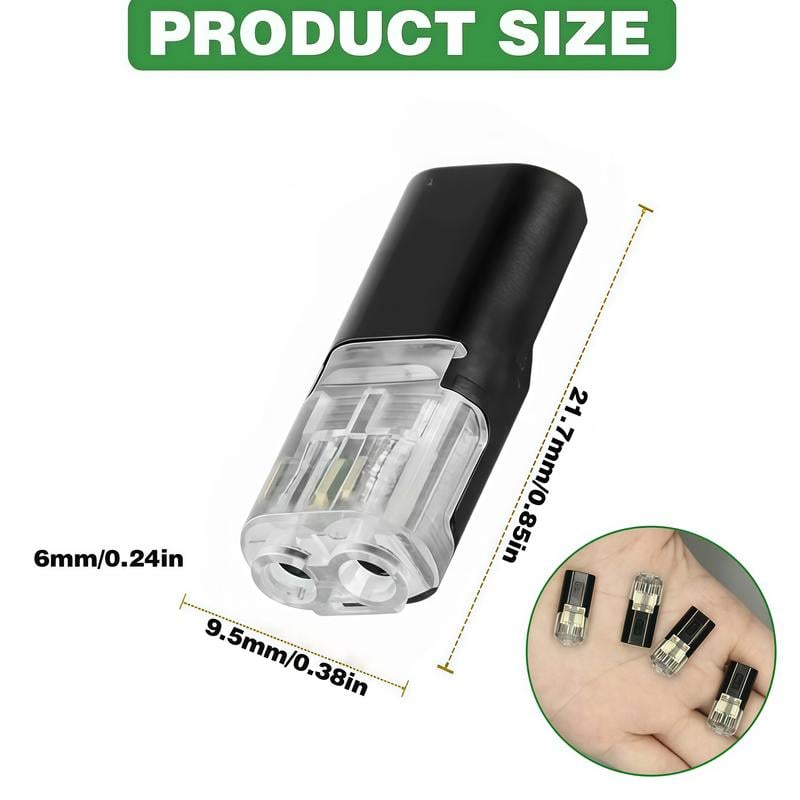 Fast-Fit 2-Pin Double-Wire Plug-in Connectors）