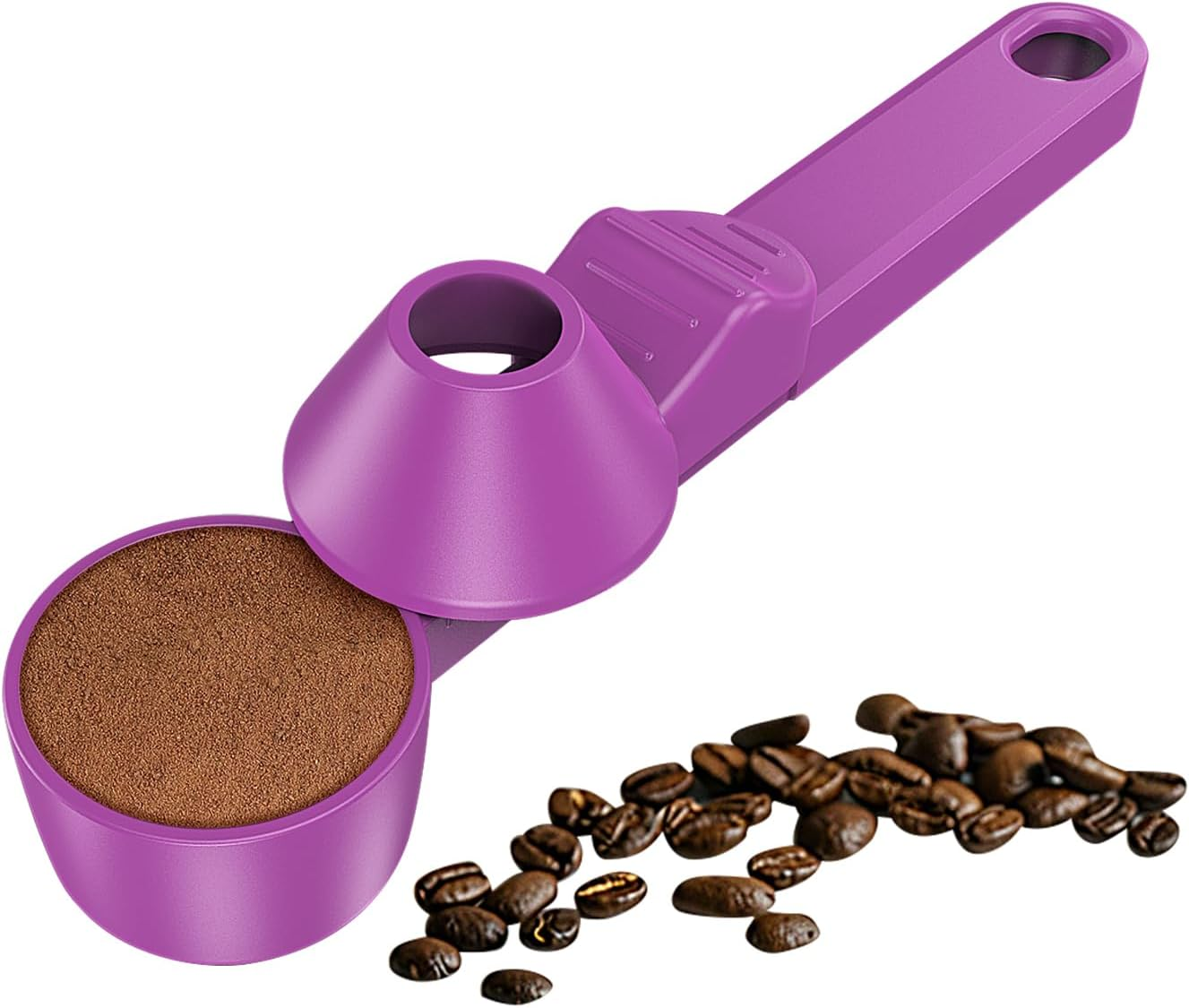 🎯 Coffee Scoop with Funnel – 2-Tbsp Measuring Spoon for K-Cup Pods, Ground Coffee & Protein Powder
