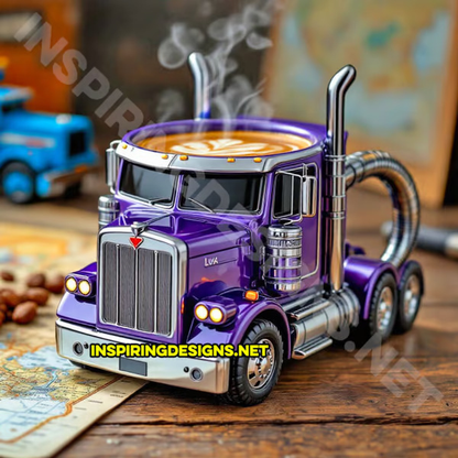 🚛 Food grade material-Handcrafted Truck Coffee Mug