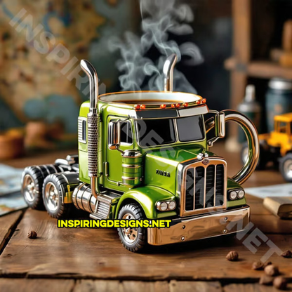 🚛 Food grade material-Handcrafted Truck Coffee Mug
