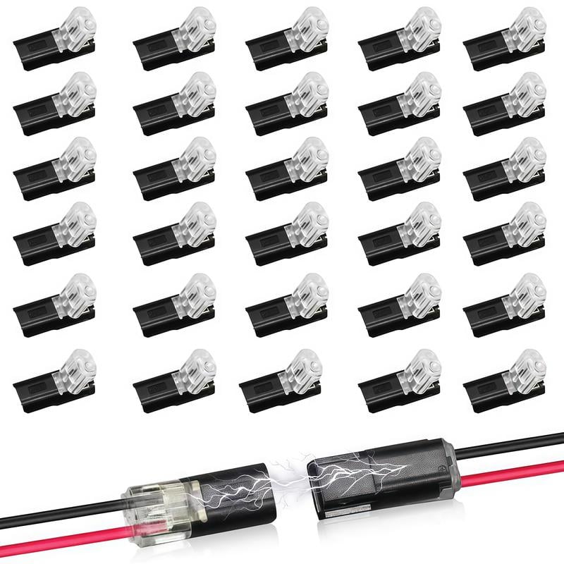 Fast-Fit 2-Pin Double-Wire Plug-in Connectors）