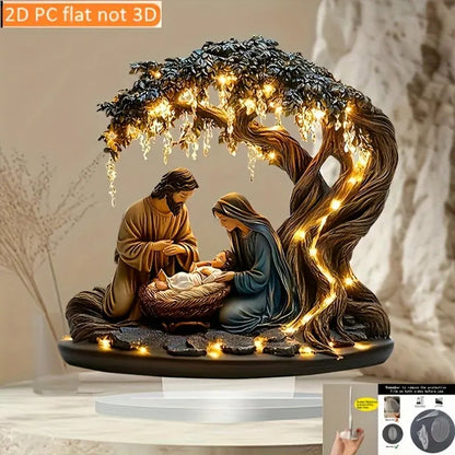 🌲 Christmas Eve Sale: 49% OFF✨Newborn flat Christmas scene desktop decoration