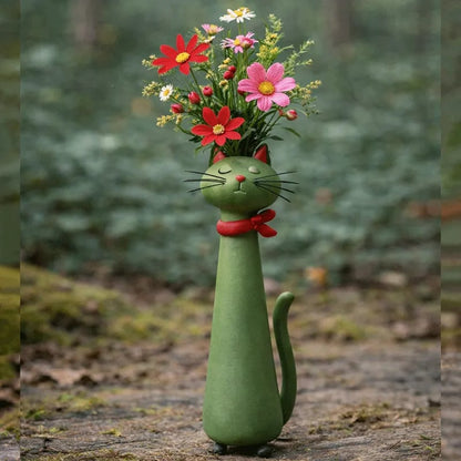 🔥Last Day 50% OFF - 😻Handcrafted Quirky Ceramic Cat Vase