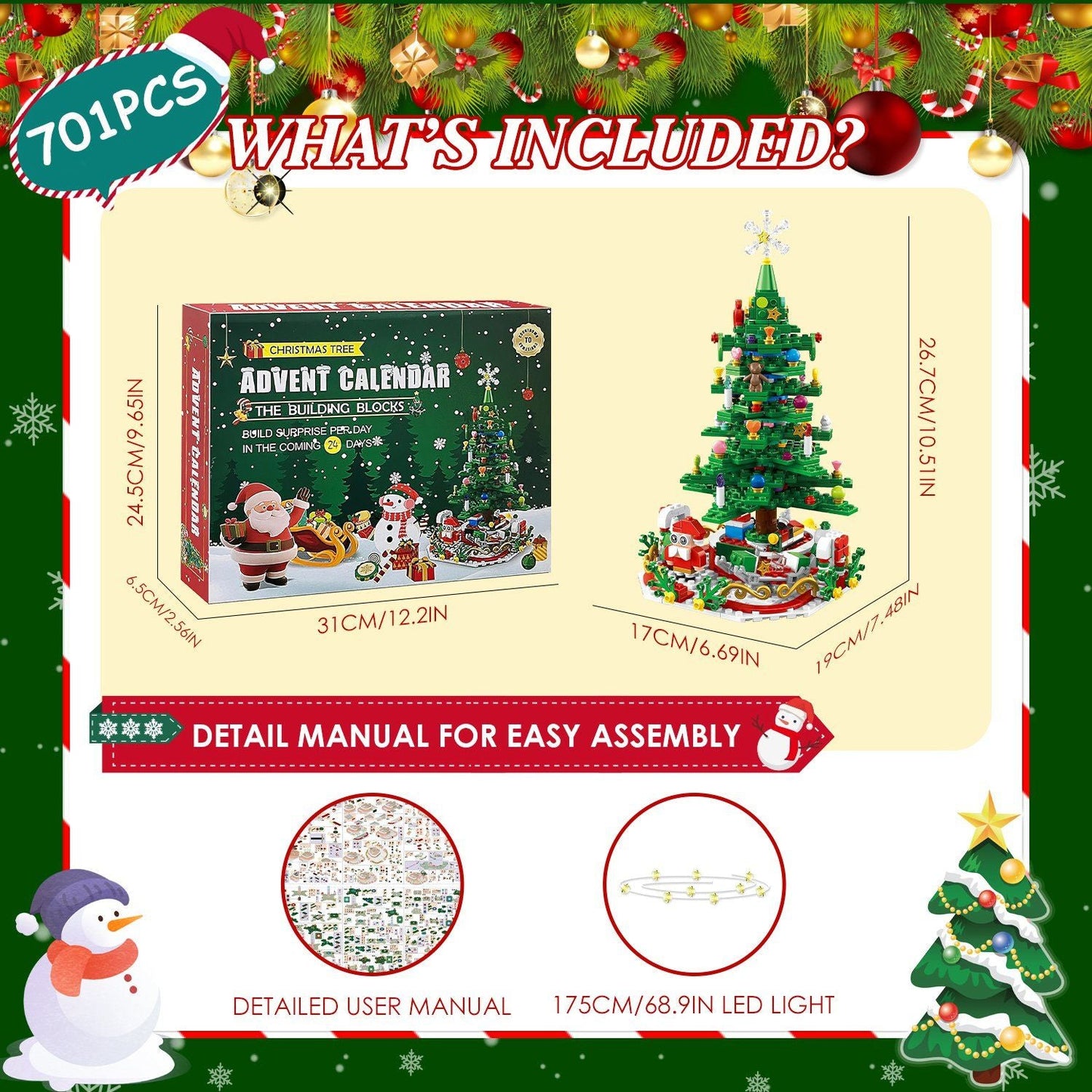 🌲 Christmas Tree Building Set🎅