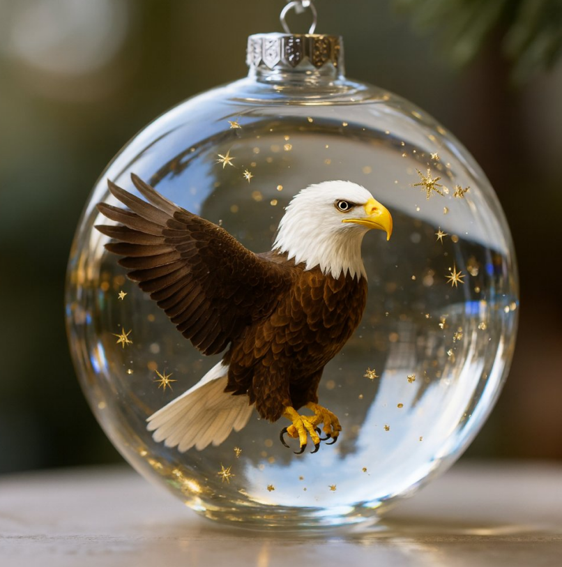 🎄 Elevate Your Holidays with Nature’s Most Iconic Birds – Glass Ornament Set 🐦✨