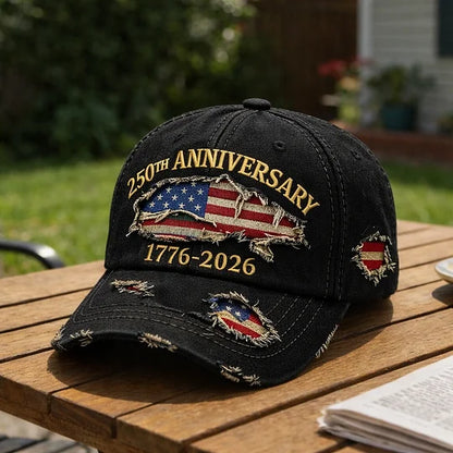 🏆Hand-Embroidered Artisan Cap💖US 250th Anniversary Casual Hat