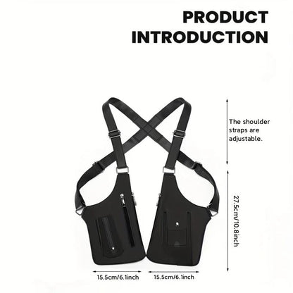 PU Leather Adjustable Underarm Shoulder Bag for Men & Women