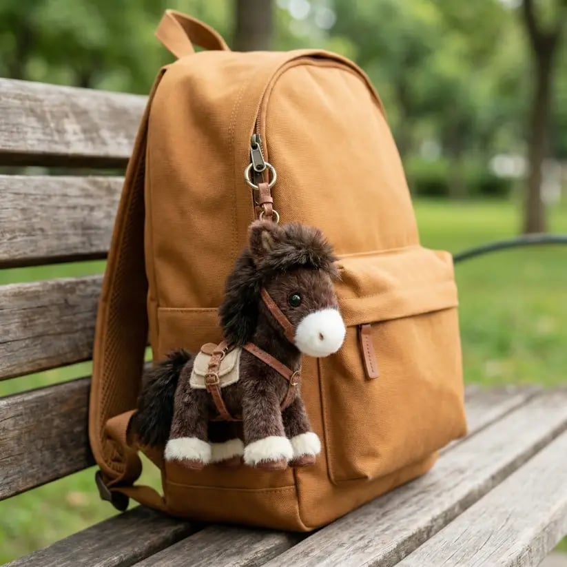 🔥Last Day 49% OFF - Ponytata Plush Pony Bag Charm and Keychain 🐎✨2026 Year of the Horse Gift 🎁Perfect for Lovers, Family & Kids!