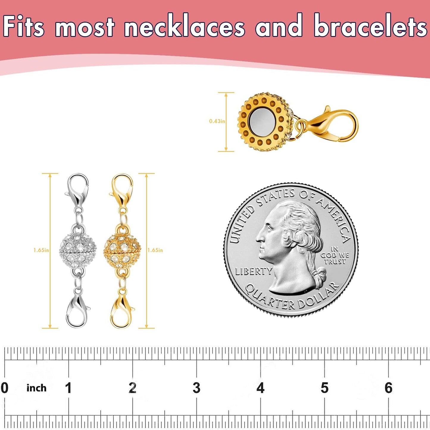 🏆 50K+ SOLD! Almost Gone-💥Magnetic Necklace Clasps and Closures,Best gifts