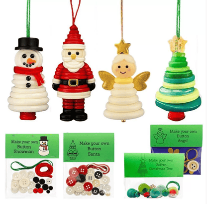 (🔥Hot Sale🔥)☃️ DIY Button Snowman Ornament Kit🌲