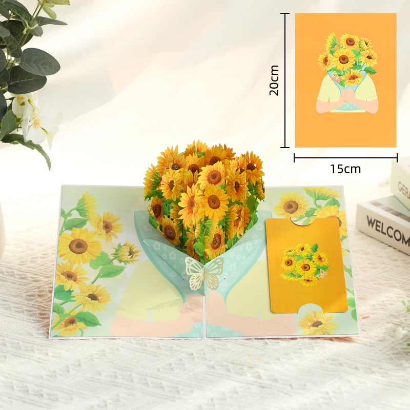 🏆35K+ SOLD! 🌼💌 Forever-Blooming 3D Flower Pop-Up Card– Personalized Love Message & Everlasting Bloom 🎁