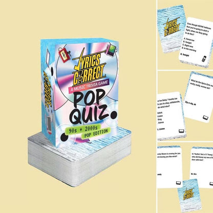 🎶Lyrics Correct Pop Quiz 90s & 2000s Edition Music Trivia Game