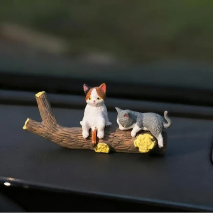 🐱✨ Mini Cat Desk Figurines – Set of 5 Adorable Handcrafted Kittens for Your Workspace 🖥️💕